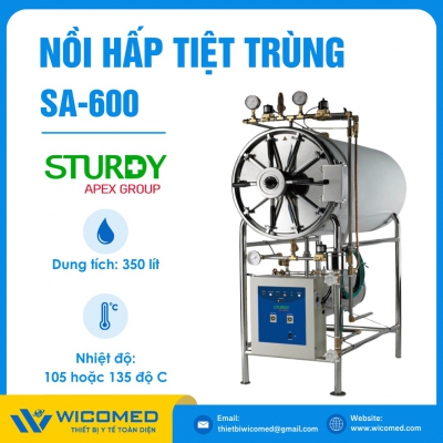 Nồi hấp tiệt trùng sấy 350 lít thủ công Sturdy SA-600