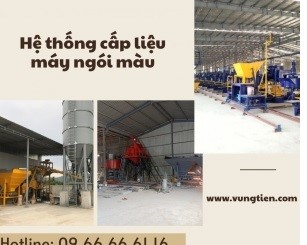 Hệ thống cấp liệu tập trung cho nhà máy ngói màu quy mô lớn
