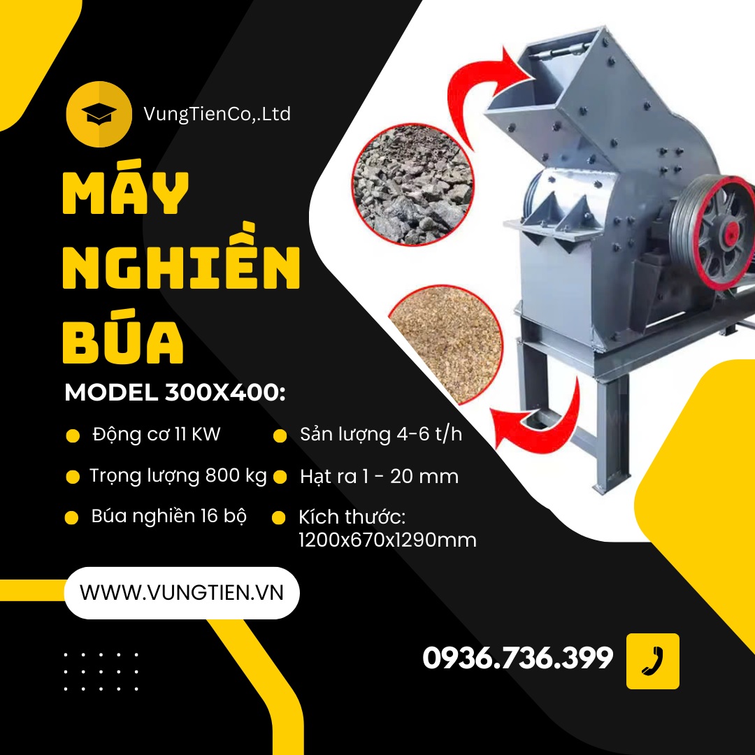 Máy nghiền tái chế gạch ngói xà bần