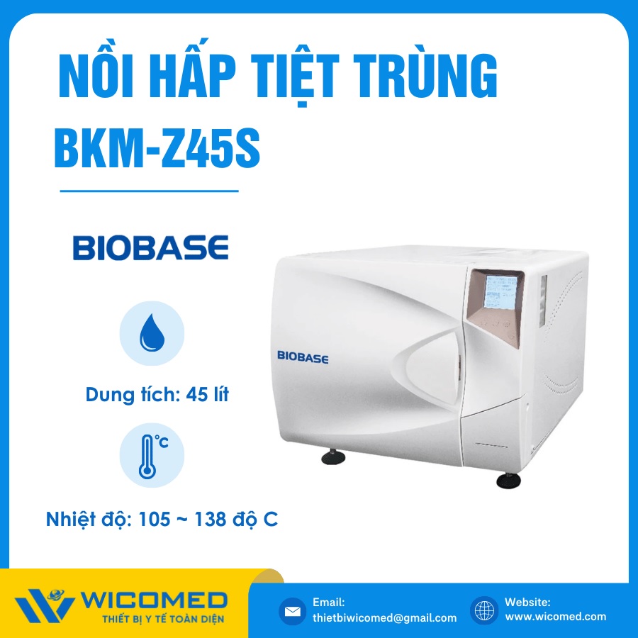 Nồi hấp tiệt trùng để bàn 45 lít Biobase BKM-Z45S