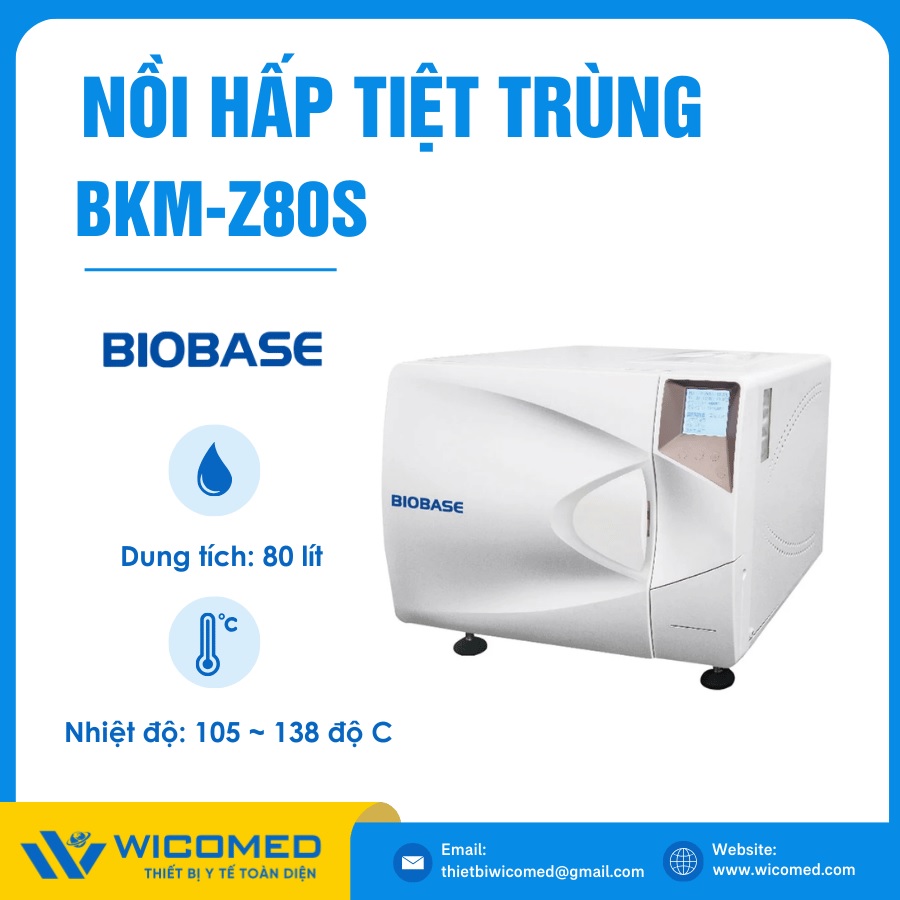 Nồi hấp tiệt trùng để bàn 80 lít Biobase BKM-Z80S