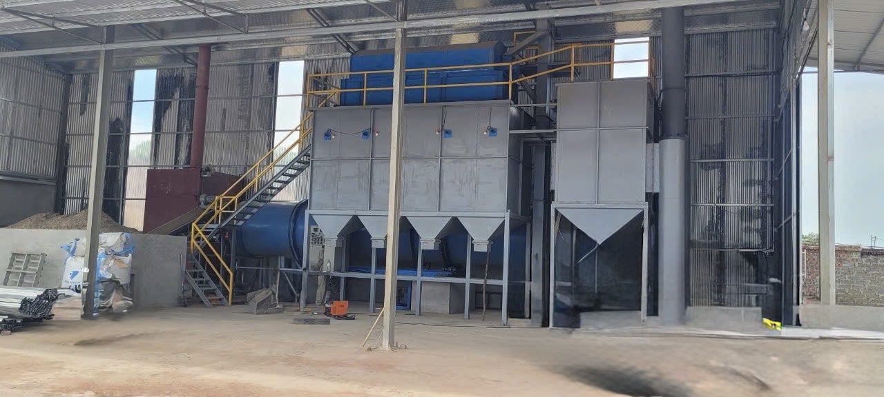 HỆ THỐNG SẤY CÁT ĐEN LÀM VỮA XÂY DỰNG